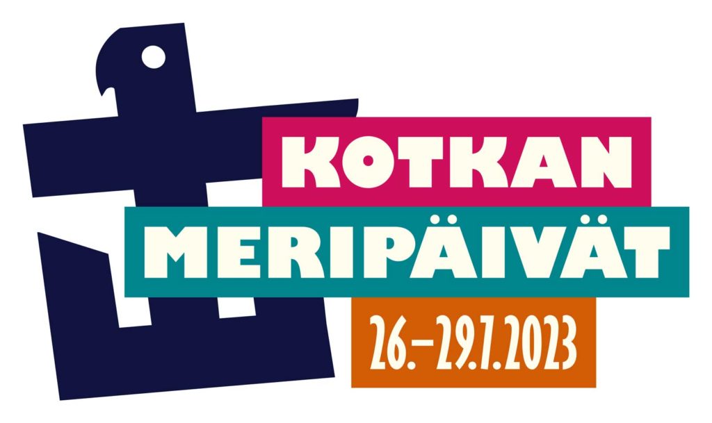 Kotkan Meripäivät 26.-29.7.2023 värikäs logo 2