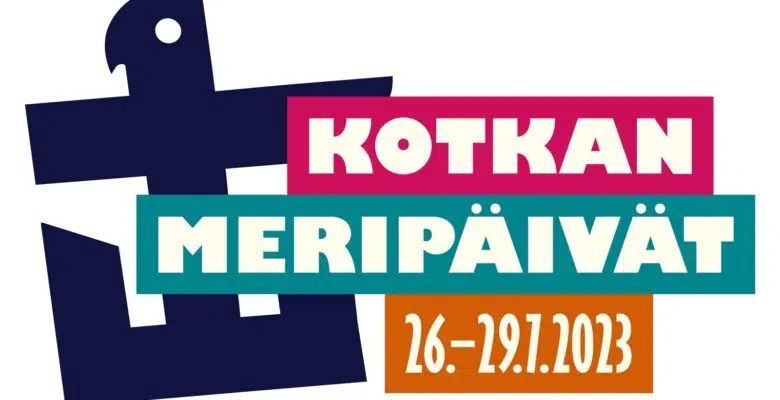 Kotkan Meripäivät 26.-29.7.2023 värikäs logo 2