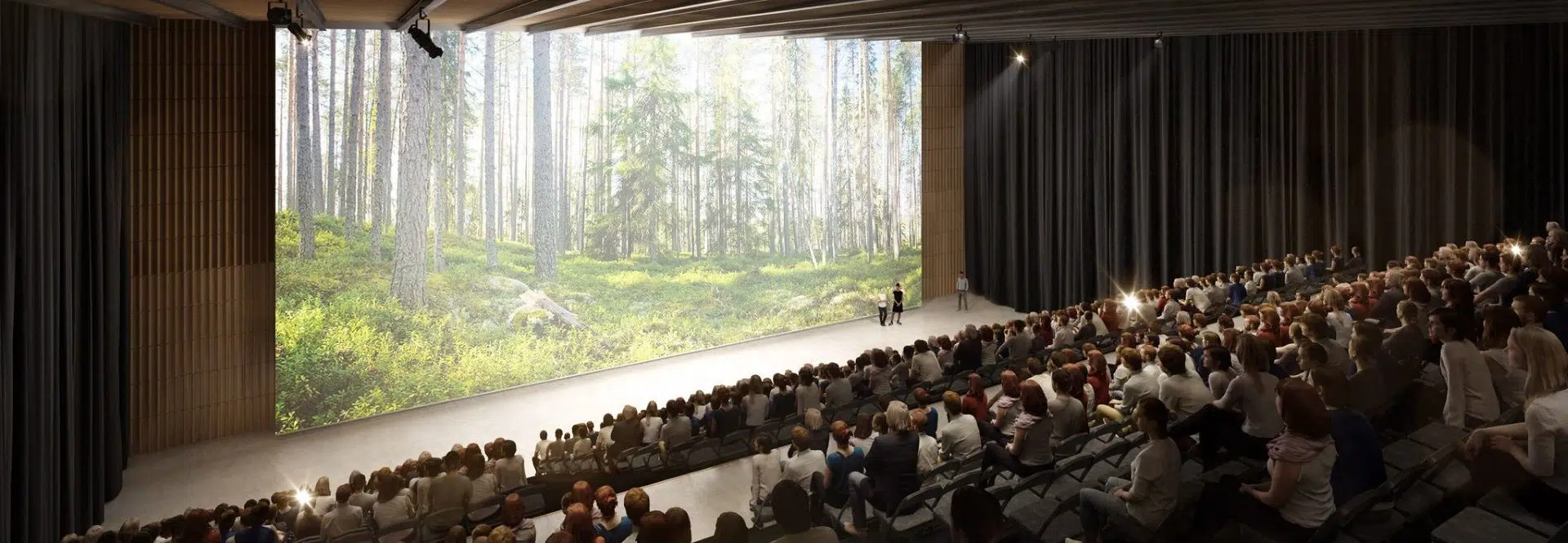 Metsäaiheinen luento, kuvituskuva